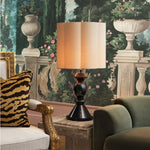 Eichholtz Table Lamp Dionne — Piano Black, White Shade hero image (Image 9)