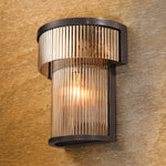 Wall Lamp Andromeda by Eichholtz in a styled setting — Bronze Highlight, Smoke Glass (Image 4)