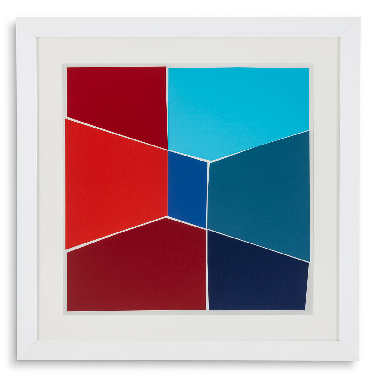 Eichholtz Print Silkscreen from Boissière II by Henri Boissi — White Frame, Clear Glass hero image (Image 1)