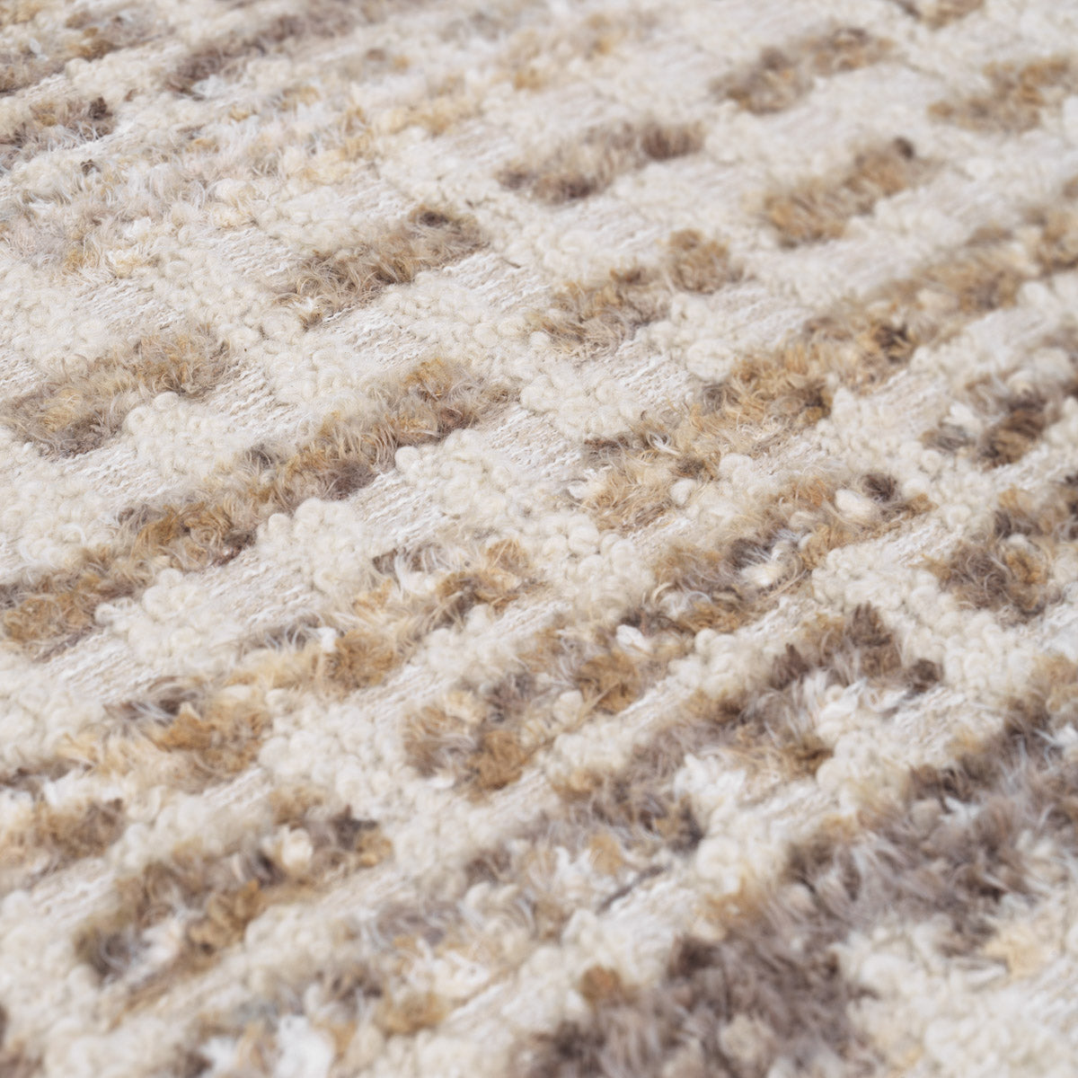 Close-up of Chair Rubina highlighting Brass, Polyester, Acrylic and Antique Brass, Dorsay Beige (Image 2)