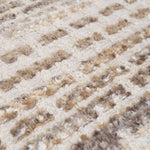 Close-up of Chair Rubina highlighting Brass, Polyester, Acrylic and Antique Brass, Dorsay Beige (Image 2)