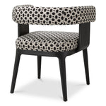 Dining Chair Dubois by Eichholtz in a styled setting — Black Oak Veneer, Sunbeam Black (Image 4)