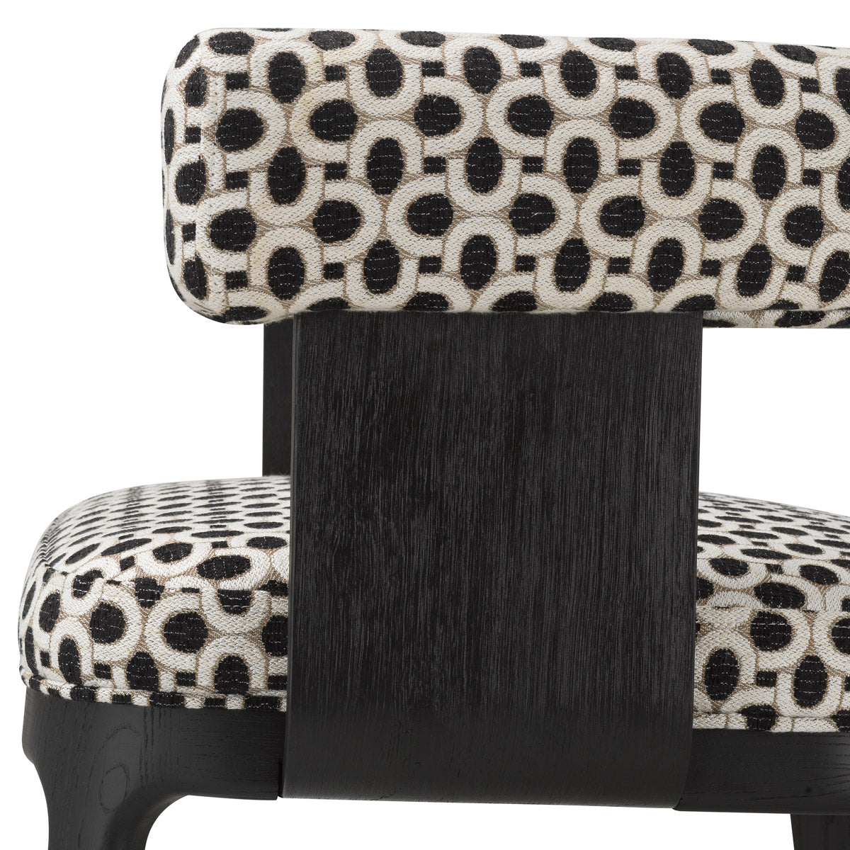 Lifestyle angle of Dining Chair Dubois with refined Black Oak Veneer, Sunbeam Black tones (Image 8)