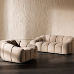 Lifestyle angle of Sofa Gavona with refined Withmore Greige, Black Feet tones (Image 8)