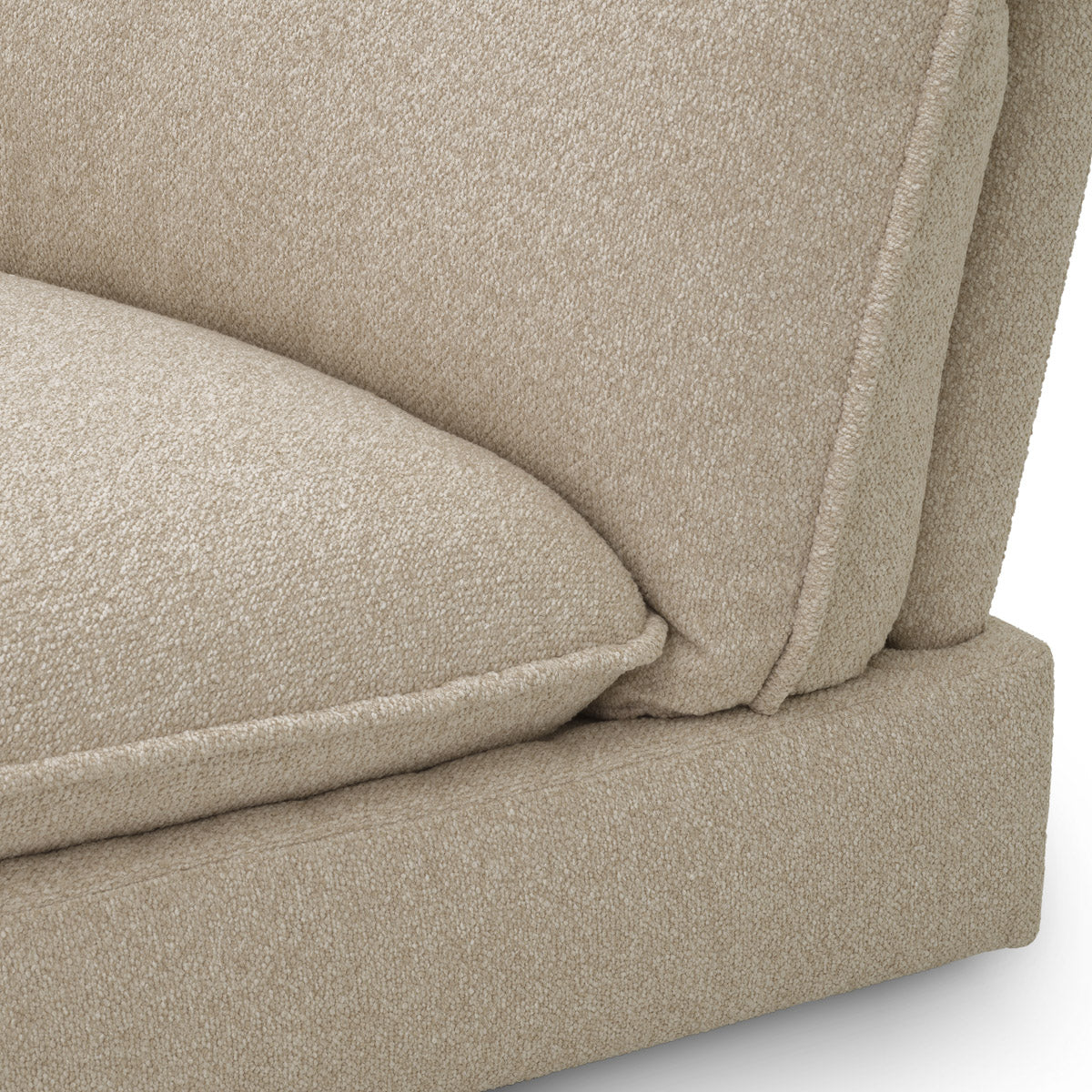 Detail shot of Modular Sofa Cresson - Inner corner craftsmanship — Polyester accents (Image 5)