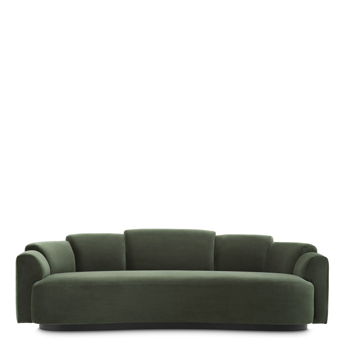 Close-up of Sofa Marbella highlighting Polyester and Torrin Green Velvet (Image 2)