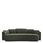 Close-up of Sofa Marbella highlighting Polyester and Torrin Green Velvet (Image 2)