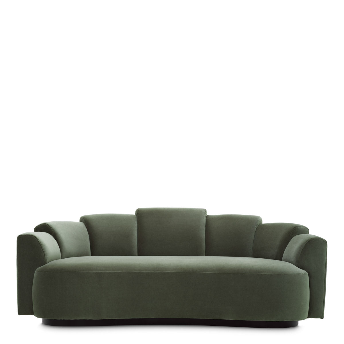 Close-up of Sofa Marbella S highlighting Polyester and Torrin Green Velvet (Image 2)