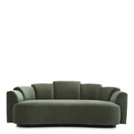 Close-up of Sofa Marbella S highlighting Polyester and Torrin Green Velvet (Image 2)