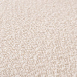 Close-up of Sofa Kelly XS highlighting Polyester, Acrylic and Bouclé Cream, Black Base (Image 2)