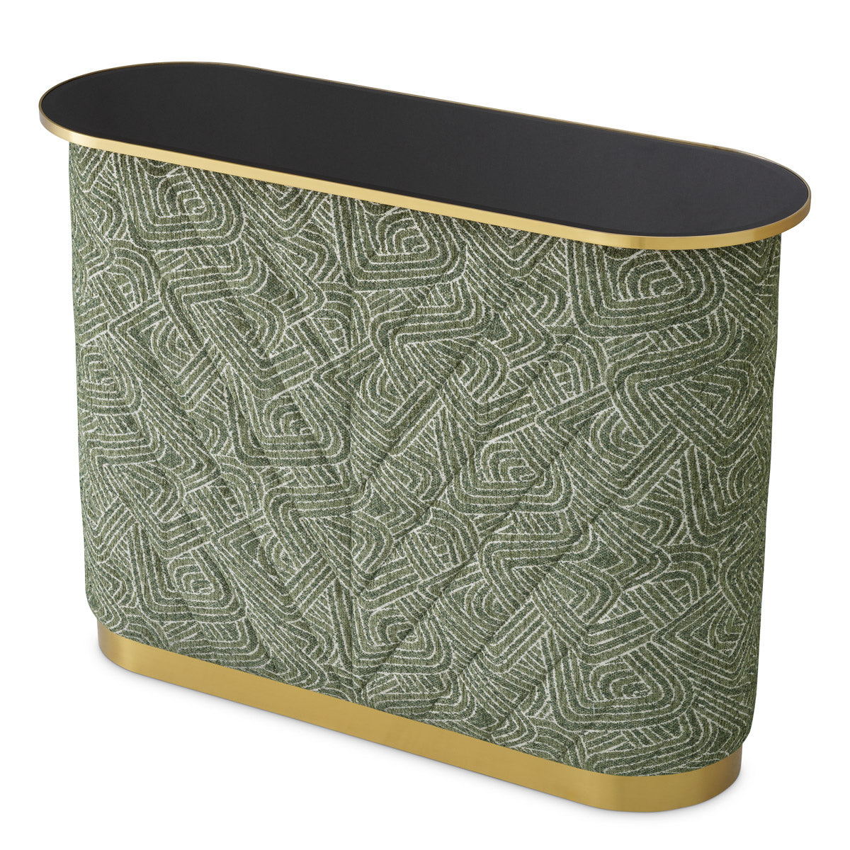 Detail shot of Bar Matthew craftsmanship — Brass, Glass, Viscose, Linen, Polyester, Acrylic accents (Image 5)