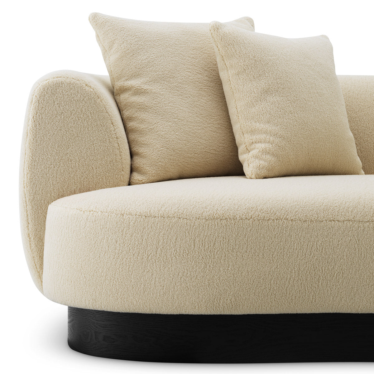 Packaging or detail view for Sofa Elliston — Polyester & finish highlights (Image 7)