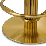 Alternate perspective of Counter Stool Carleton — Brushed Brass, Camari Cream, Swivel Base finish (Image 6)