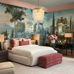 Dining Chair Chavelle by Eichholtz in a styled setting — Black, Torrin Green Velvet (Image 4)