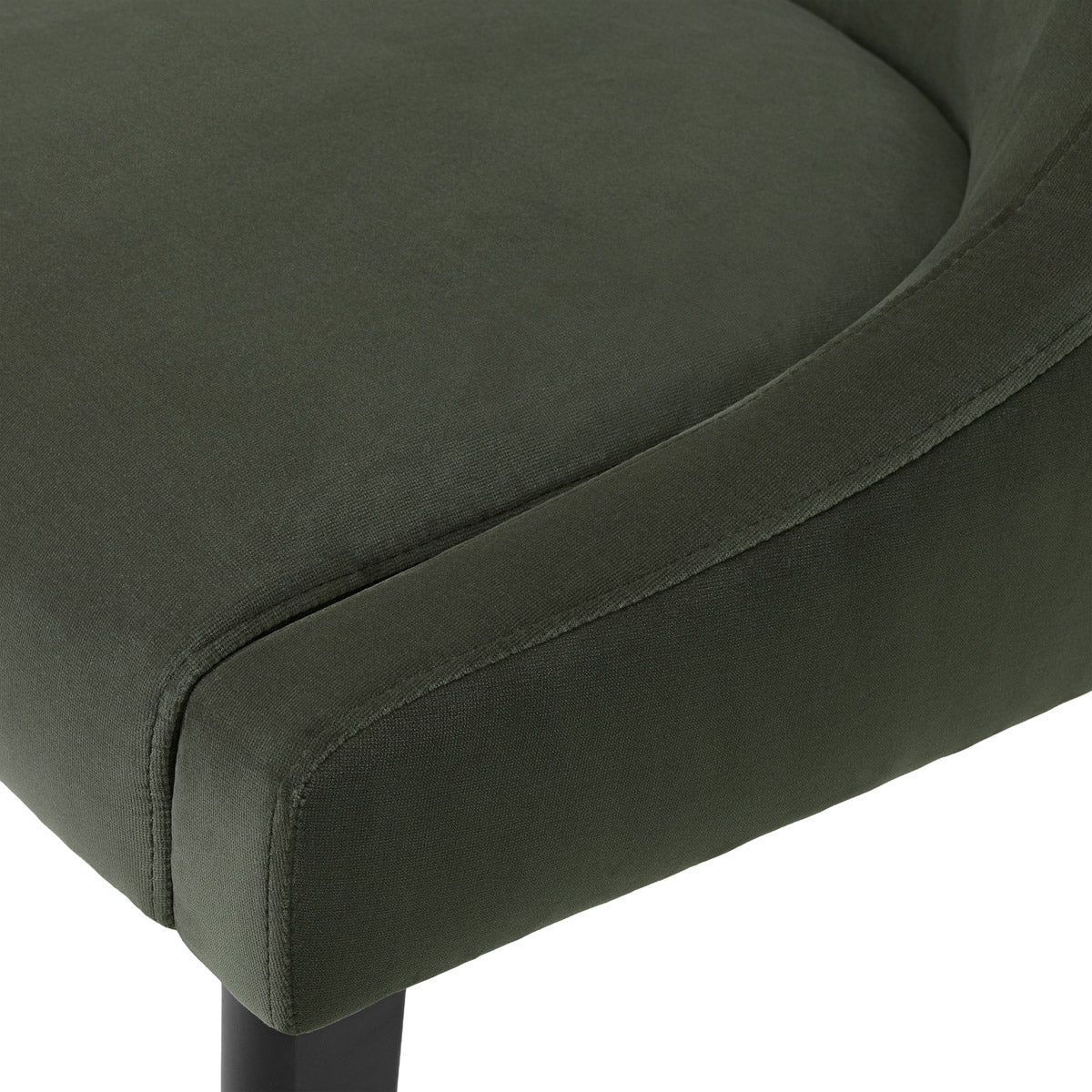 Lifestyle angle of Dining Chair Chavelle with refined Black, Torrin Green Velvet tones (Image 8)