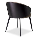Dining Chair Camerota Scalea grey | black wooden back | black legs Chairs & Sofas A118262 4