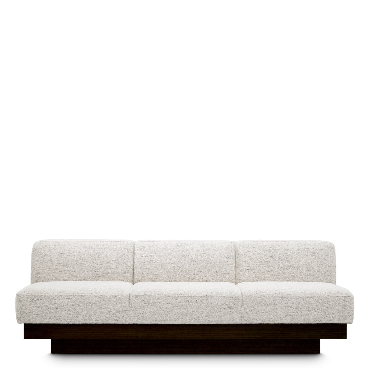 Sofa Bastion Seashell off-white | charcoal veneer base 50% polyester | 50% viscose Chairs & Sofas A118683 4