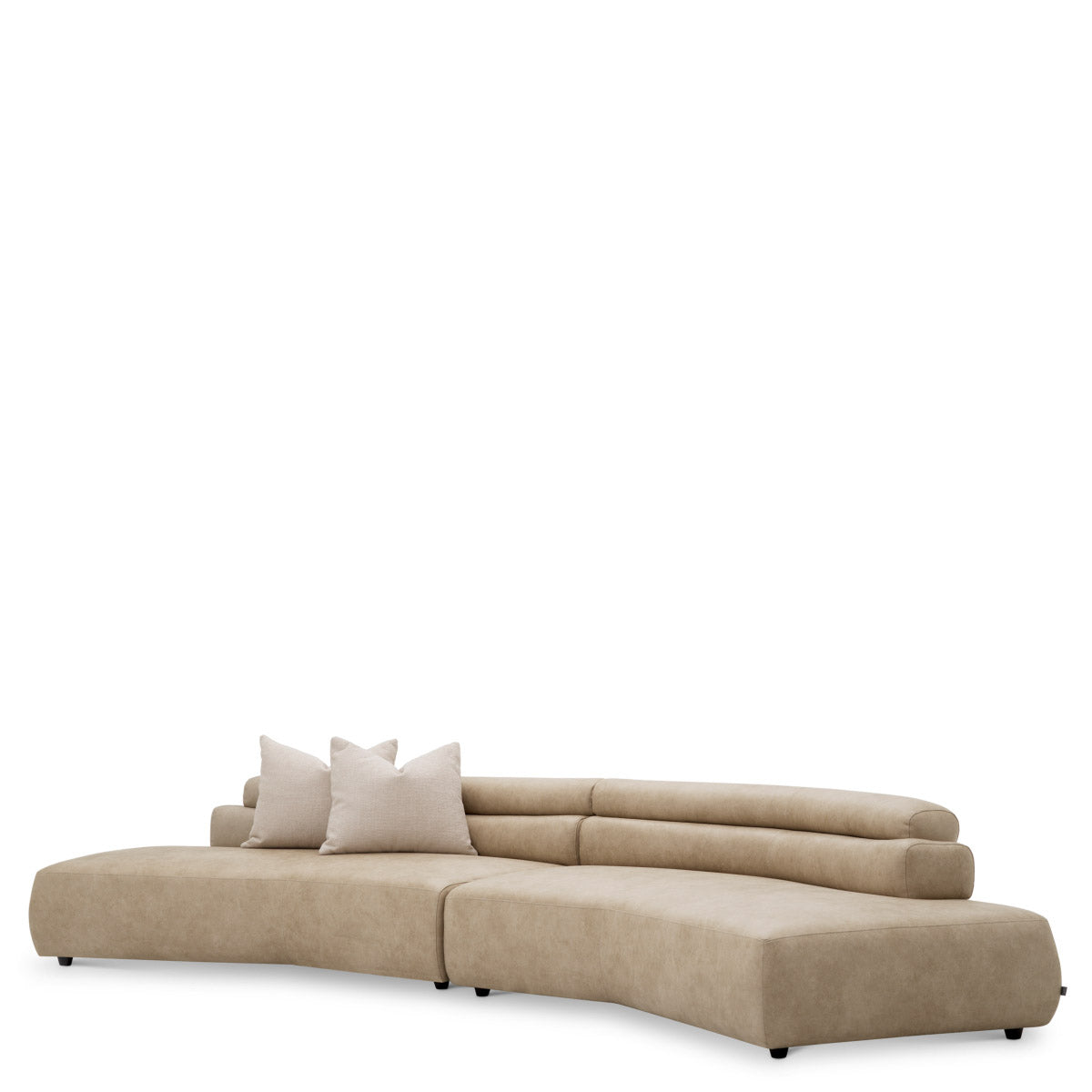 Sofa Marvella Valente beige faux leather | renato ecru 100% polyester,51% recycled polyester | 49% polyester Chairs & Sofas A119364 2