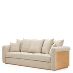 Sofa Amadeo Natural oak veneer | renato ecru 51% recycled polyester | 49% polyester Chairs & Sofas A119567 2