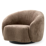 Swivel Chair Amore Avelin brown | black swivel base 100% polyester Chairs & Sofas A119810 2
