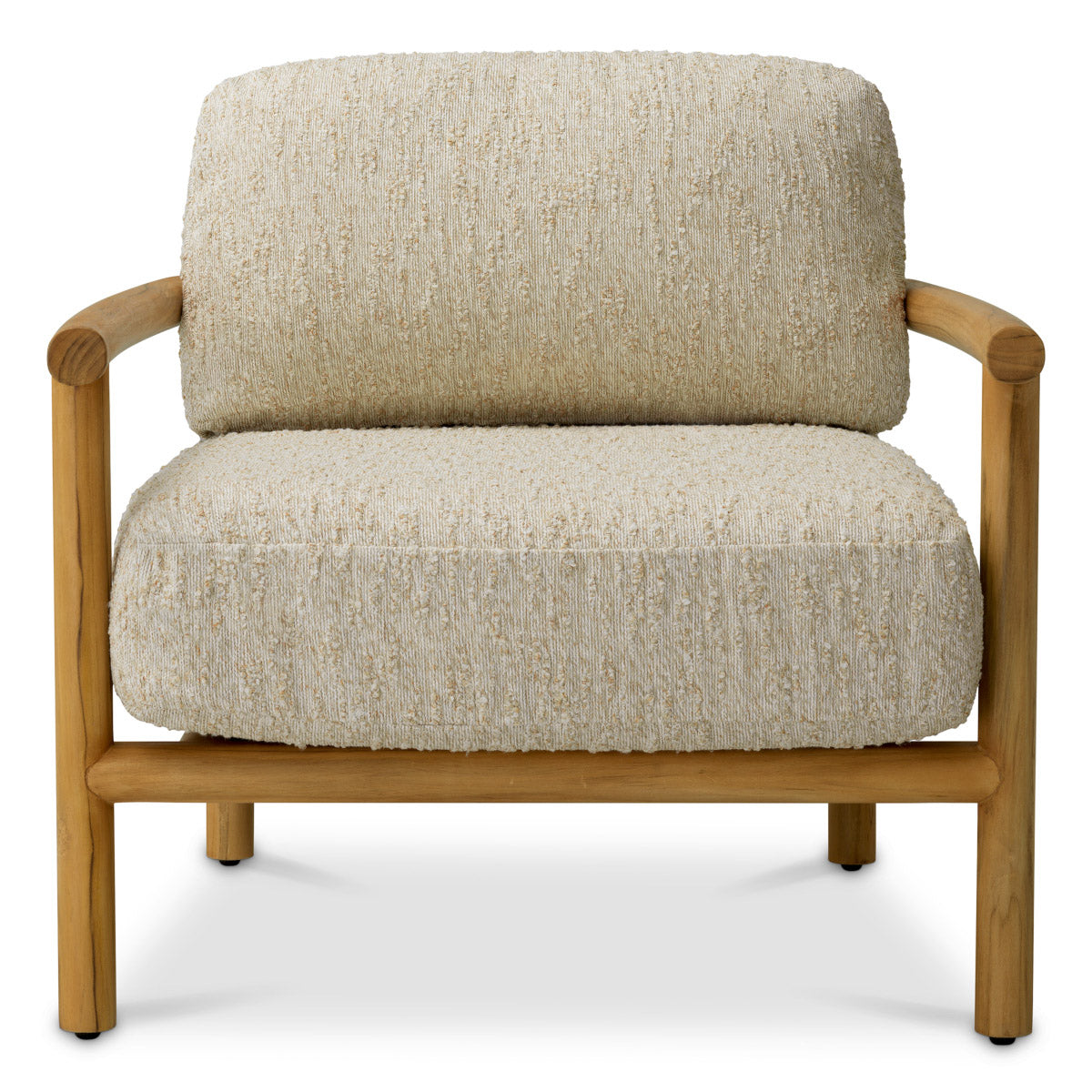 Outdoor Chair Ombria Natural teak | arden natural 100% polyester Outdoor A120255 4