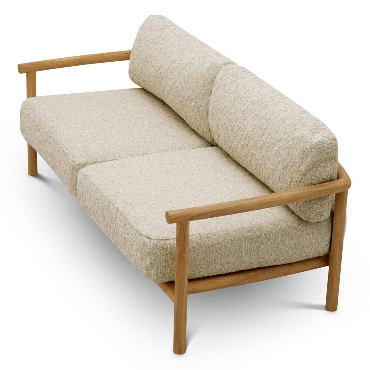 Outdoor Sofa Ombria Natural teak | arden natural 100% polyester Outdoor A120256 6