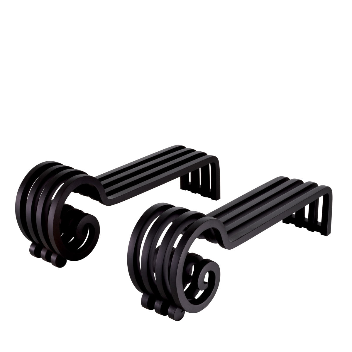 Eichholtz Andiron Mardor set of 2 tools help to keep raising the firewood from the bottom of the chimney allowing better
