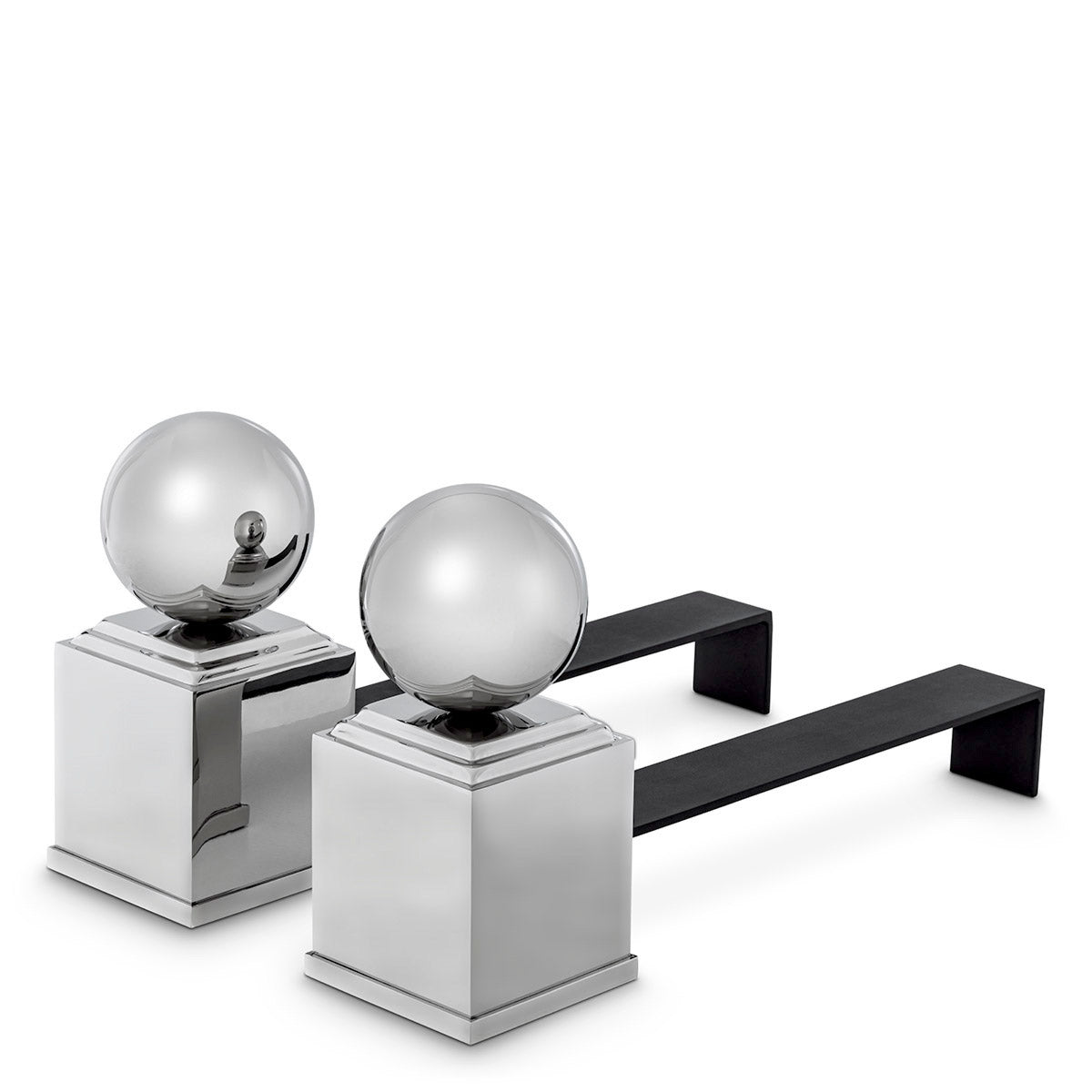 Eichholtz Andiron Viviers set of 2 By elevating the hearth fire, the Viviers Andirons make sure the air can reach the