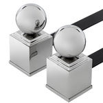 Eichholtz Andiron Viviers set of 2 chimney. This keeps the fire burning better. Due to their classic design and polished nickel