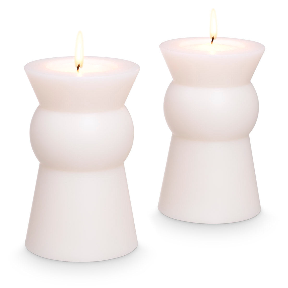 Eichholtz Artificial Candle Arto S set of 2 This set of 2 stylish and modern large white Artificial Candles is ideal for creating