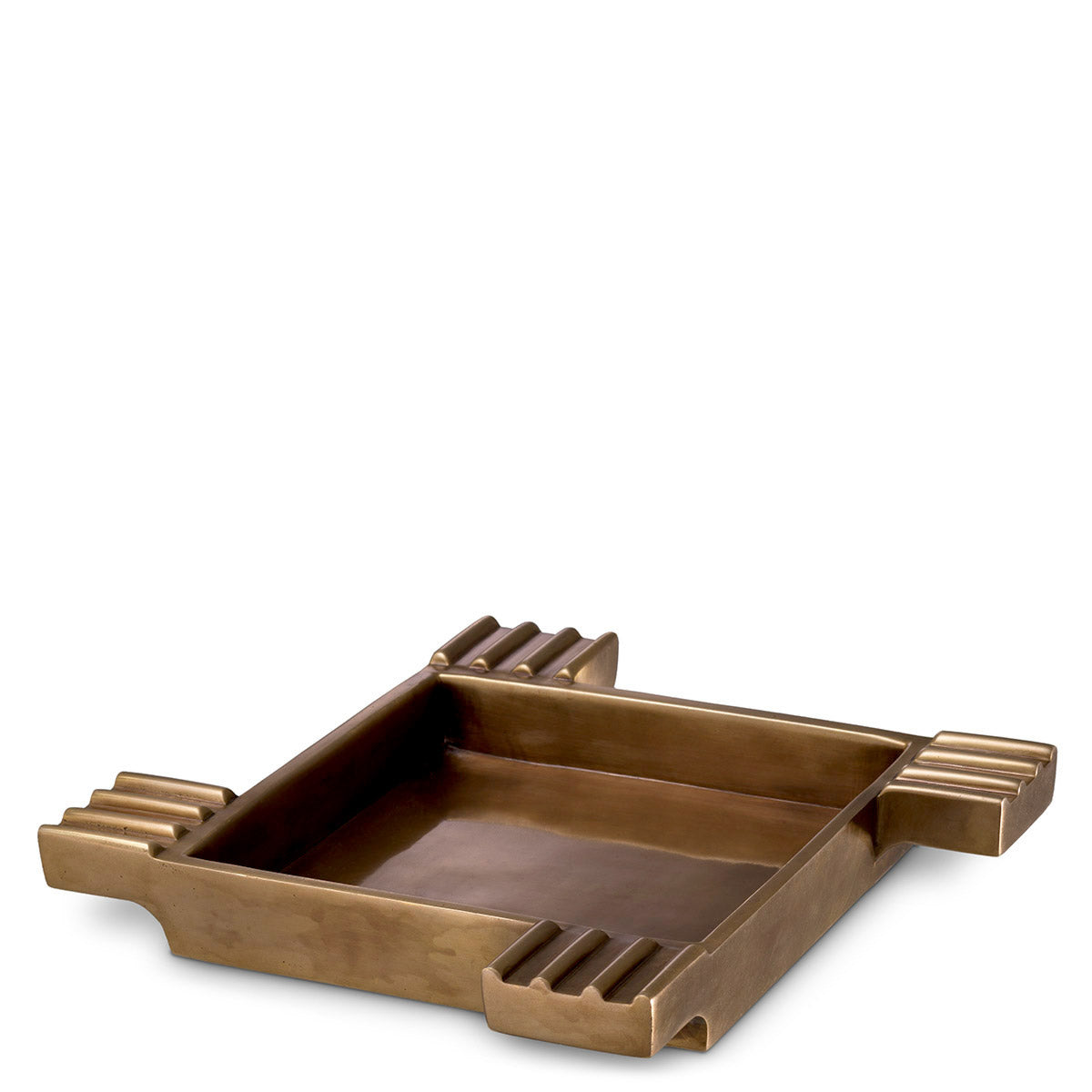 Eichholtz Ashtray Mack The symmetrical Ashtray Mack exudes graphic appeal with its cigarette holders highlighting every corner. This