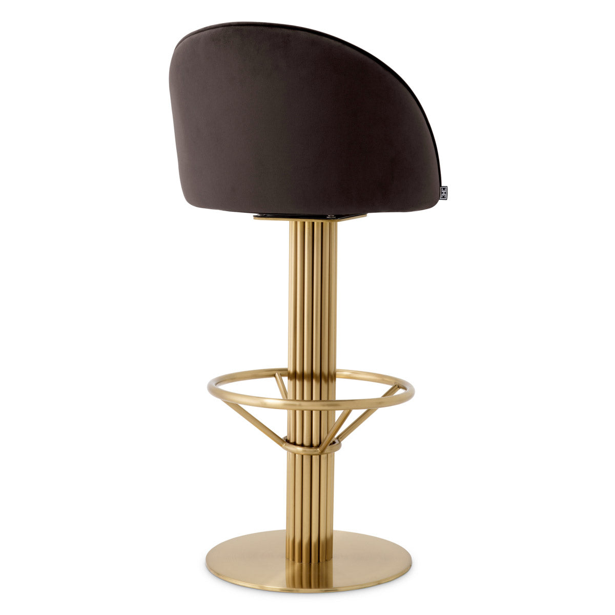 Eichholtz Bar Stool Dorland Eichholtz this barstool pairs refined design with elevated materials for a statement in any luxury