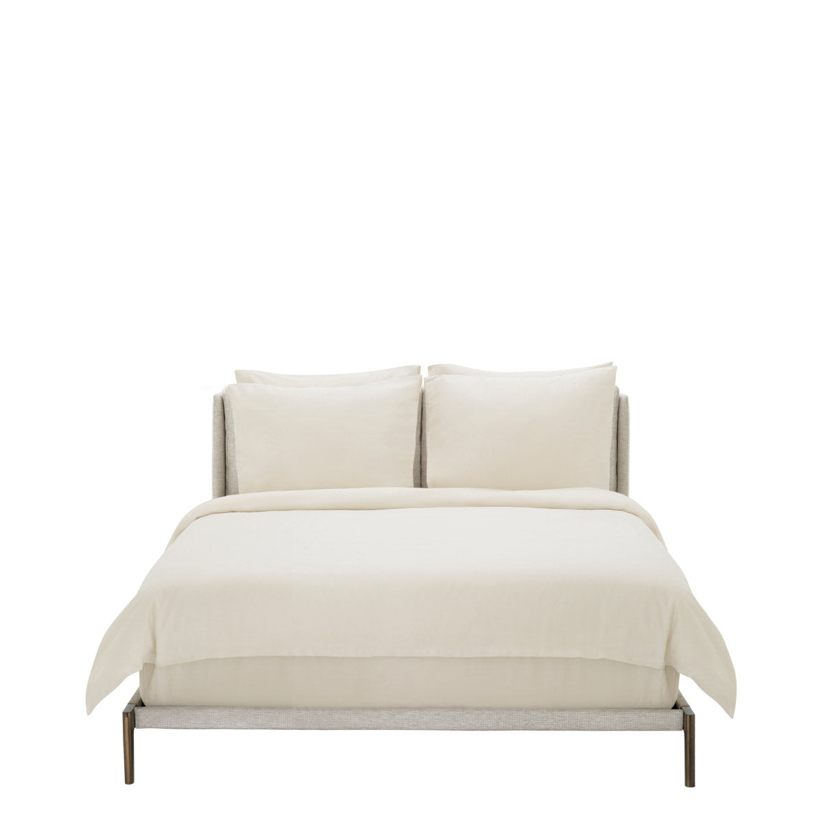 Eichholtz Bed Frame Gonzales Queen size radiates timeless elegance. The sleek, modern design of the Gonzales Bed Frame, coupled with its