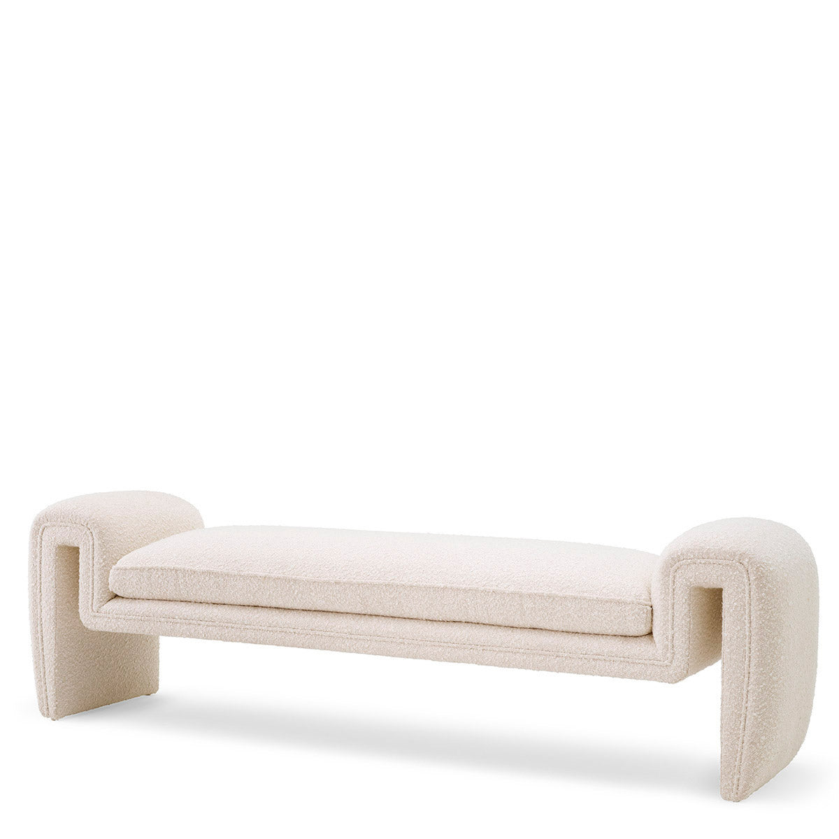 Eichholtz Bench Tondo L Blend straightforward design with intentionally visible craftsmanship details with the Bench Tondo. Luxe bouclé...