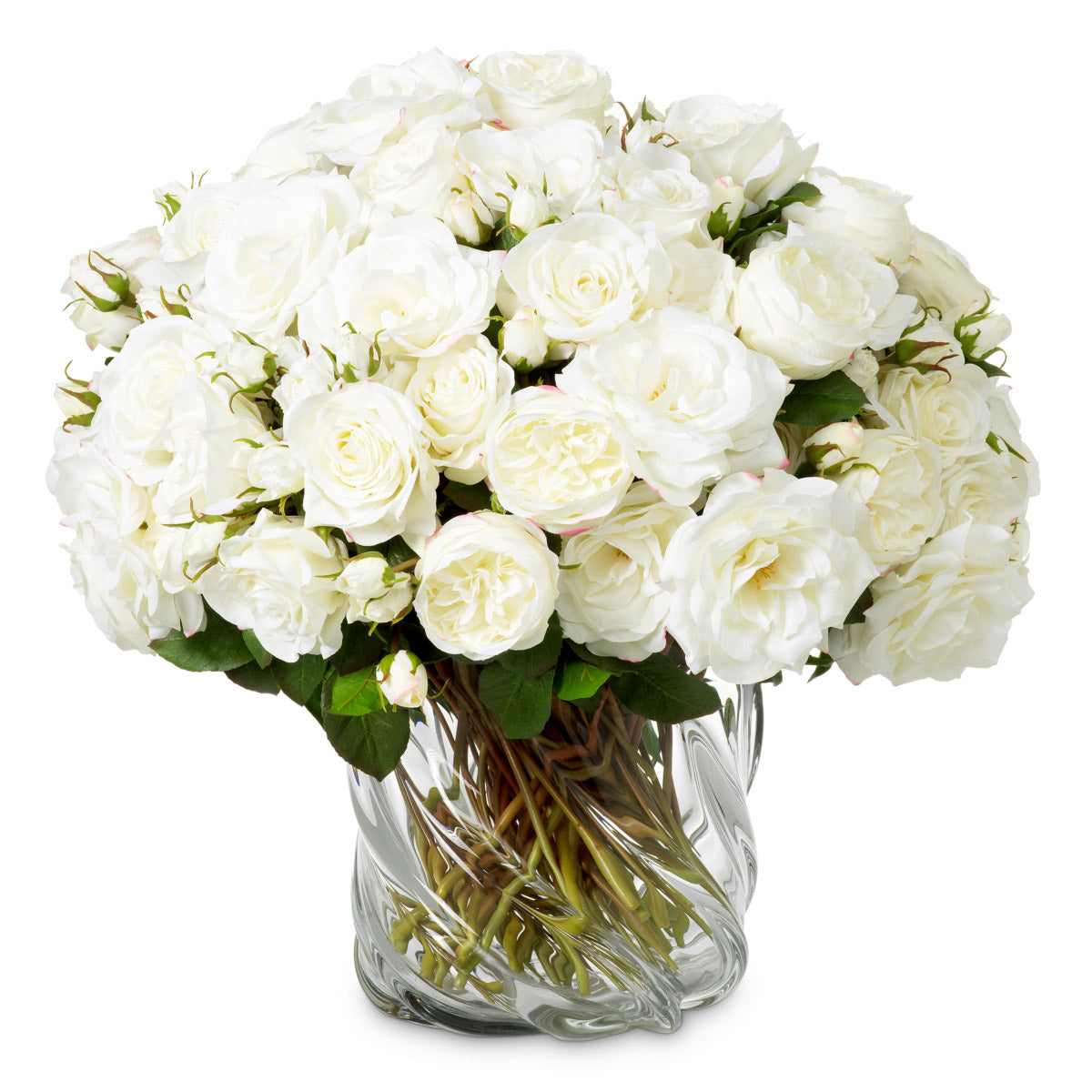 Eichholtz Bouquet of Roses real touch 72 pcs/3 varieties Enhance your space with the timeless elegance of this Bouquet of Three-Tone Whit...