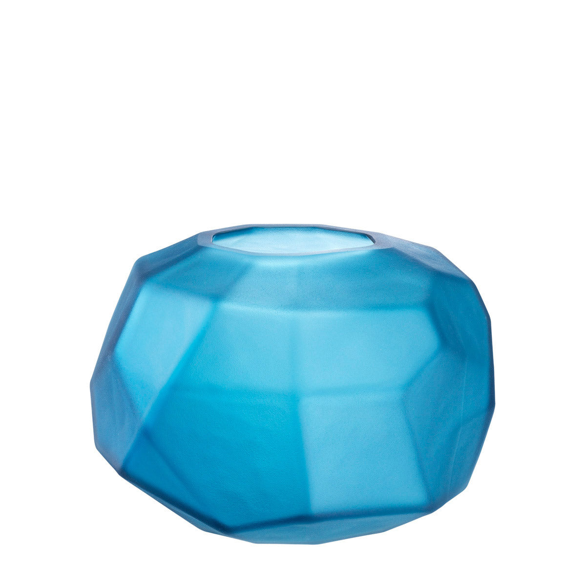 Eichholtz Bowl Fly A surface with geometric planes and a matte finish makes the blue Fly Bowl a