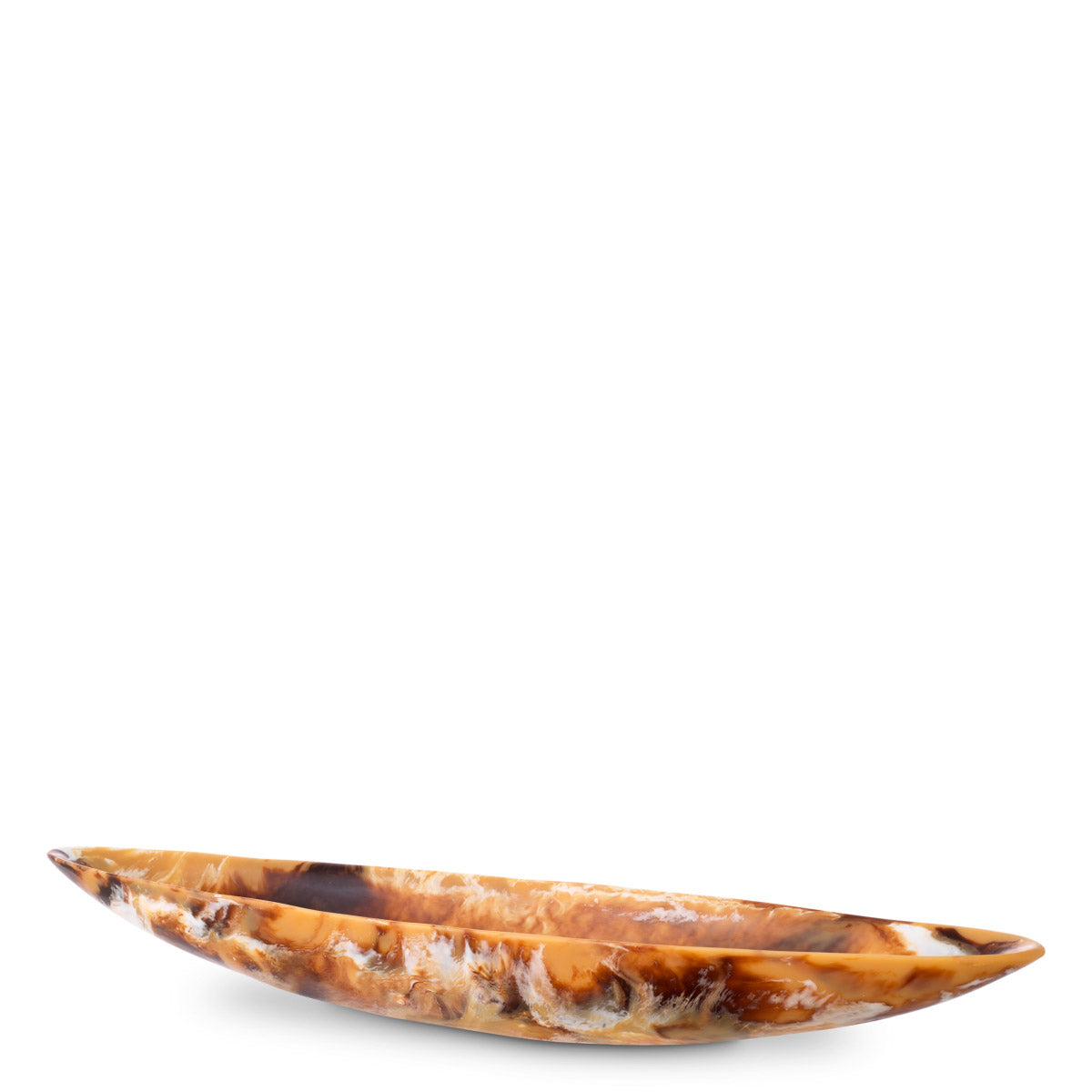 Eichholtz Bowl Mood Long The enchanting Mood Long Bowl in Orange Swirl is a captivating fusion of artistry and