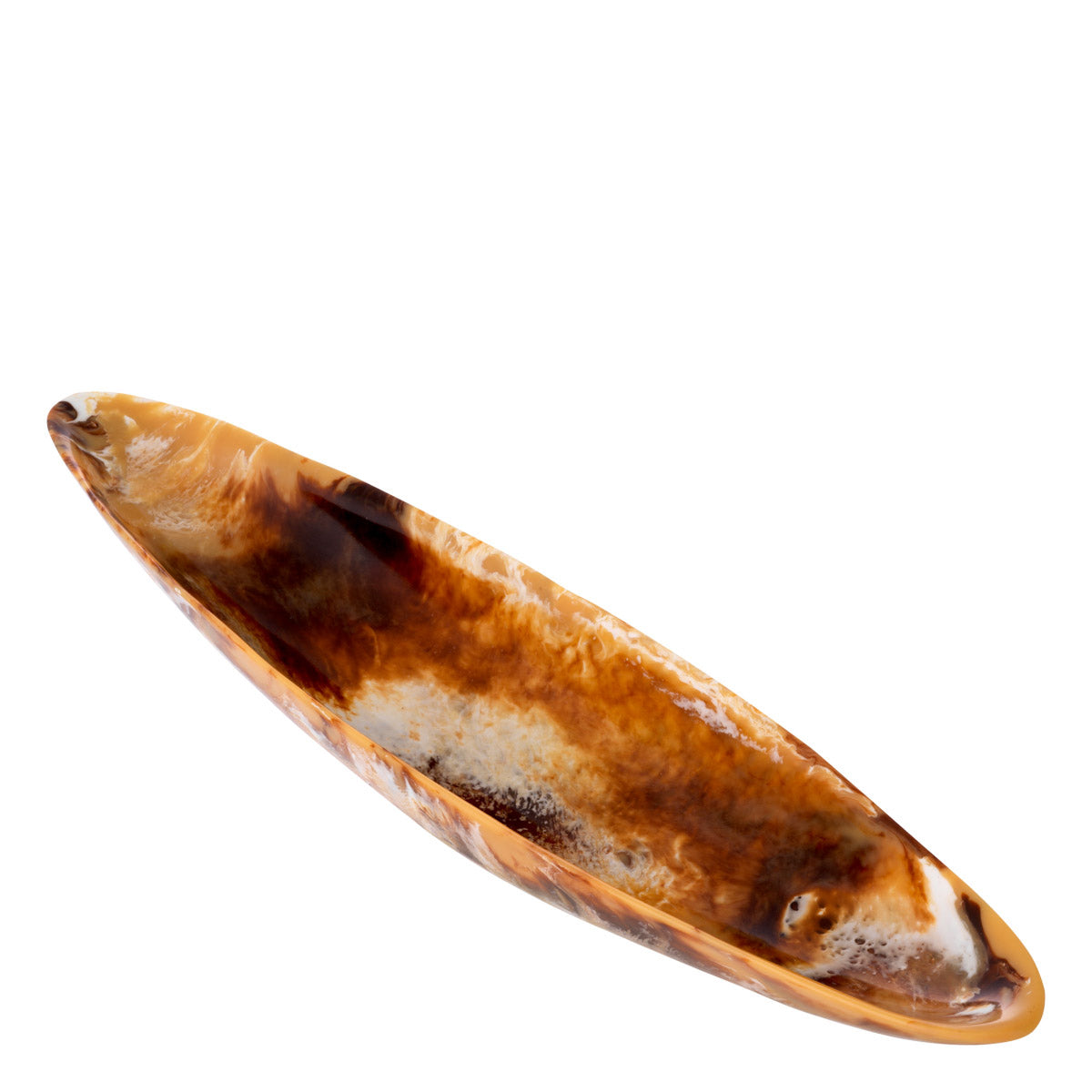 Eichholtz Bowl Mood Long stylish accent, the Bowl Mood Long in Orange Swirl adds a touch of contemporary elegance