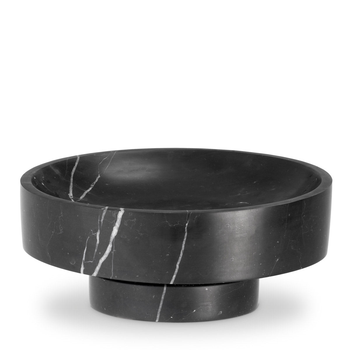 Eichholtz Bowl Santiago Crafted from a solid piece of honed black marble, the Santiago Bowl is not only