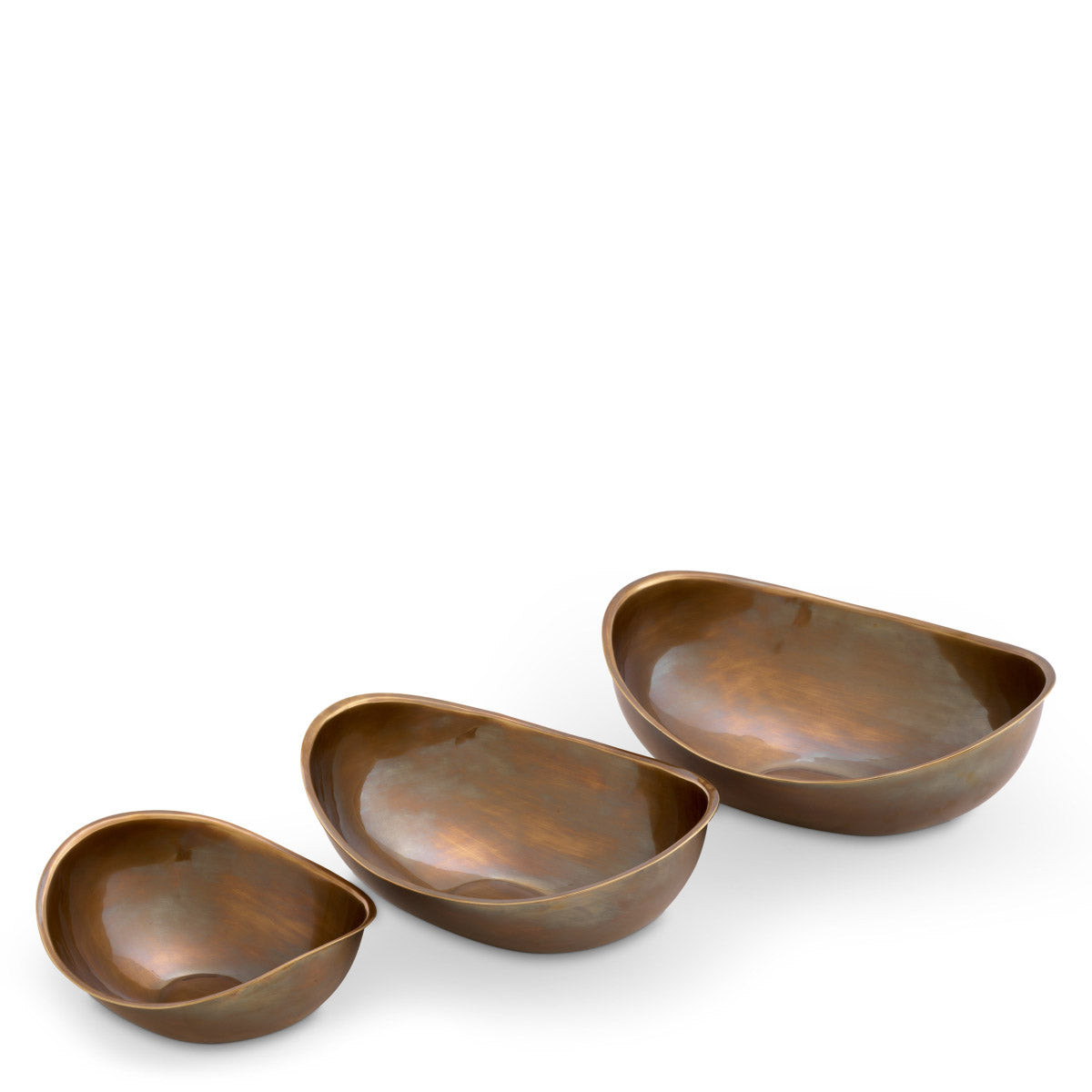 Eichholtz Bowl Sena set of 3 nestled together as a stunning centerpiece. Create a visual feast for the eyes in your