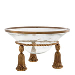 Eichholtz Bowl Tassel Create added sparkle in your interior with the Tassel Bowl. This clear glass bowl with