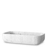Eichholtz Bowl Vioujard Introducing the Bowl Vioujard, a striking large bowl crafted from solid white marble. Its generous