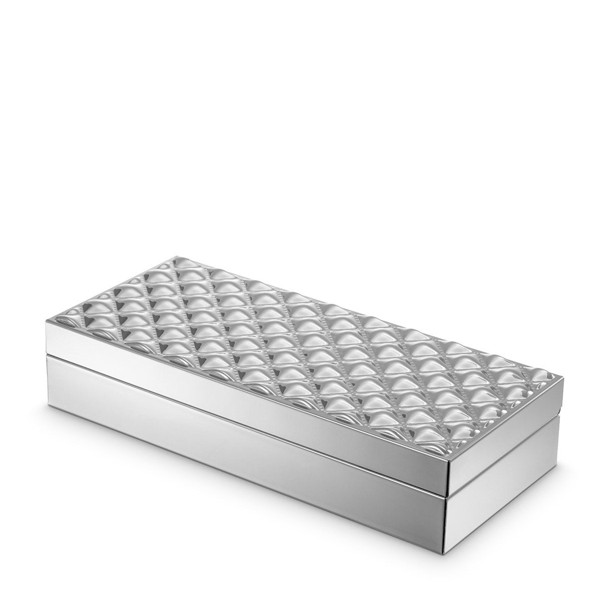 Eichholtz Box Chaya Perfect for storing watches or jewellery, the rectangular Chaya Box has a silver finish and