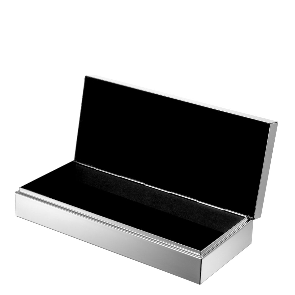 Eichholtz Box Chaya a luxurious velvet interior. The lid features a beautiful diagonal relief pattern. This beautiful accessory