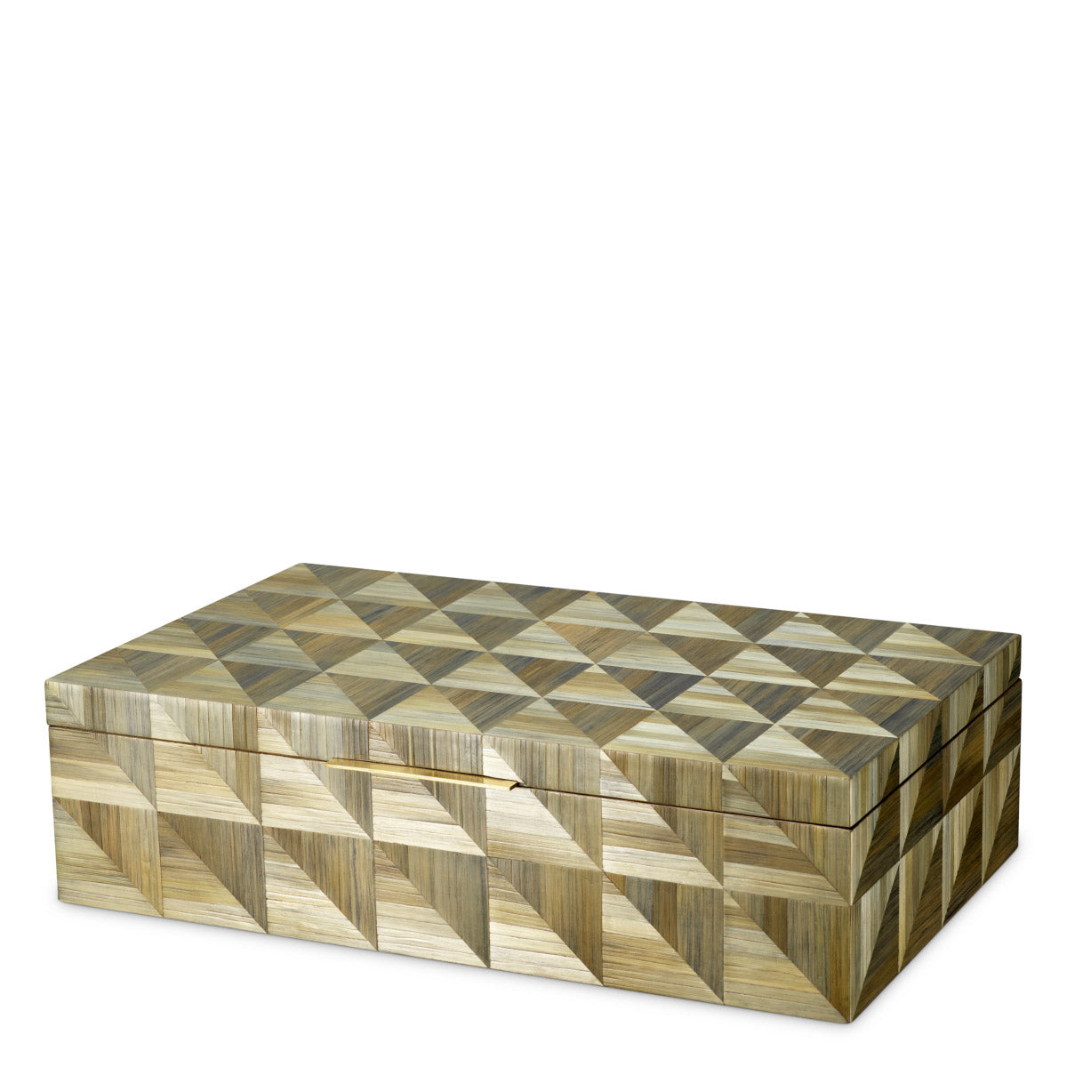 Eichholtz Box Hilgard Discover the allure of the Box Hilgard, where intricate straw marquetry in rich brown tones