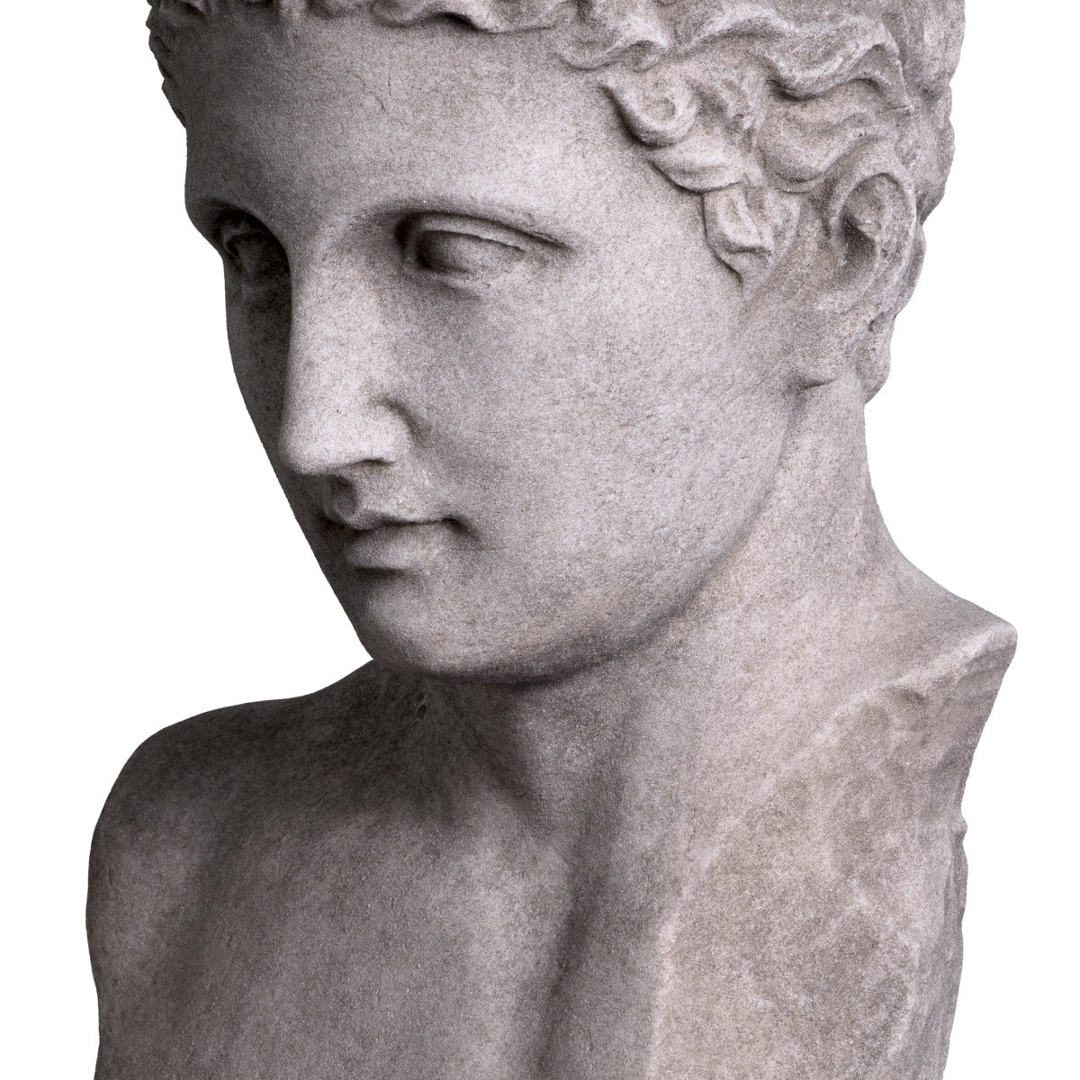 Eichholtz Bust Roman Imperial 2nd-cenThe Bust Roman Imperial is influenced by a 1st- or 2nd-century Roman copy of a