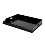 Eichholtz Butler Tray Osborn mahogany wood tray and folding stand feature a lovely piano black finish. Butler Tray Osborn