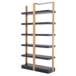 Eichholtz Cabinet Geo room. Its sturdy metal frame has a brushed brass finish and contains 6 shelves in