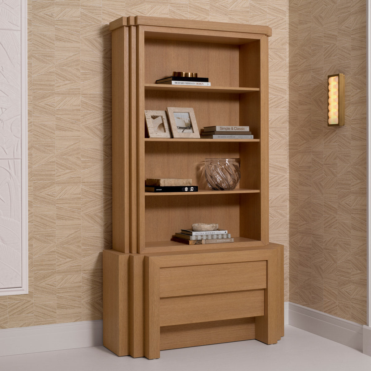 Eichholtz Cabinet Metropolitan S elegantly capturing the essence of its design. Crafted from natural oak veneer. Part of the