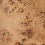 Eichholtz Cabinet Quinton burl veneer. Its stunning antique brass accents complement the natural beauty of the veneer, creating